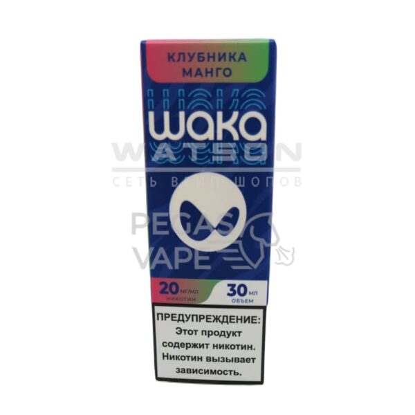 Жидкость WAKA Salt Strong (Клубника манго) 30 мл 2% (20 мг/мл) Strong - Купить с доставкой в Красногорске