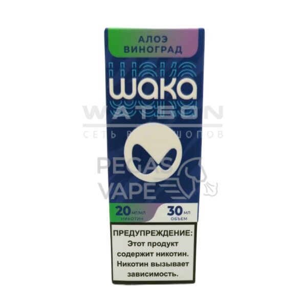 Жидкость WAKA Salt Strong (Алоэ виноград) 30 мл 2% (20 мг/мл) Strong - Купить с доставкой в Красногорске