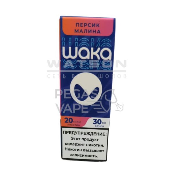 Жидкость WAKA Salt Strong (Персик малина) 30 мл 2% (20 мг/мл) Strong - Купить с доставкой в Красногорске