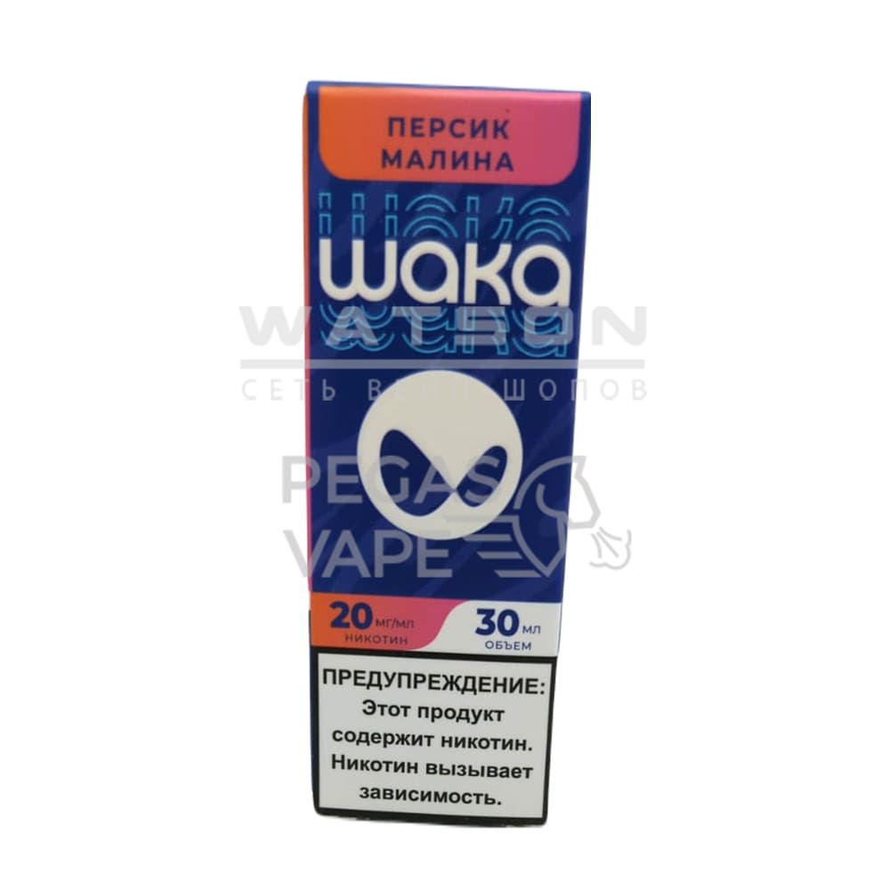 Жидкость WAKA Salt Strong (Персик малина) 30 мл 2% (20 мг/мл) Strong Жидкость WAKA Salt Strong (Персик малина) 30 мл 2% (20 мг/мл) Strong - Купить с доставкой в Красногорске