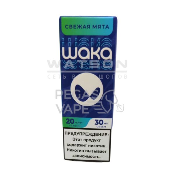 Жидкость WAKA Salt Strong (Свежая мята) 30 мл 2% (20 мг/мл) Strong - Купить с доставкой в Красногорске