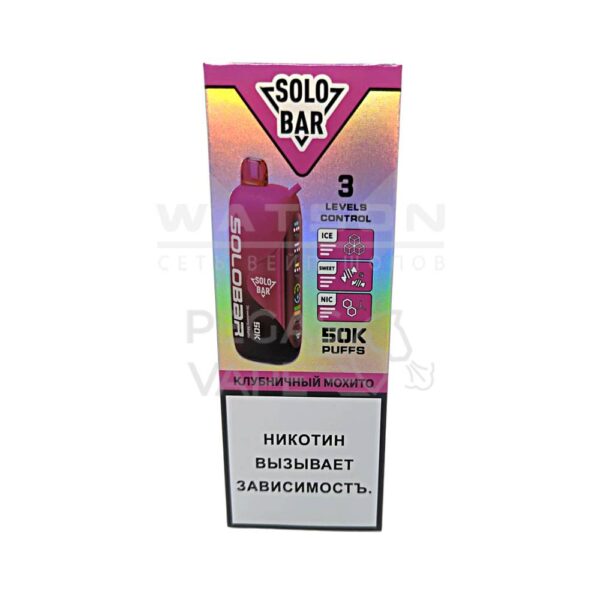 Электронная сигарета SOLOBAR 50000 (Клубничный мохито) - Купить с доставкой в Красногорске