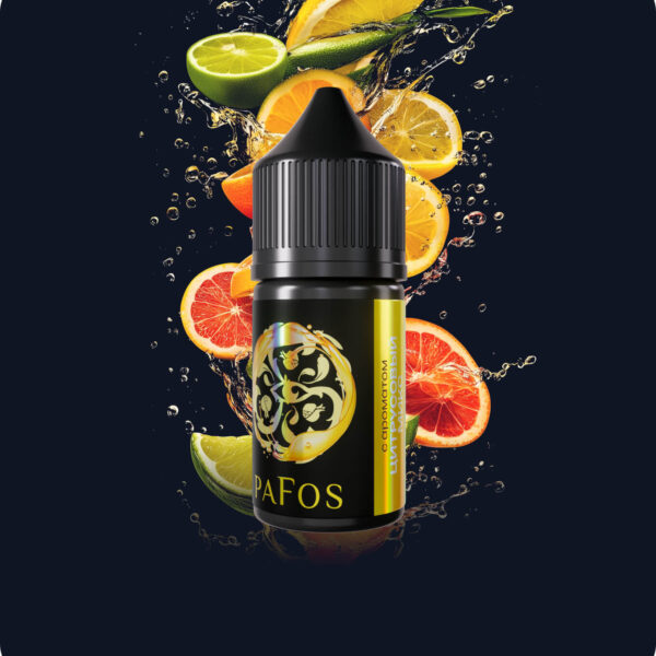 Жидкость PAFOS BLACK 30мл (Цитрусовый микс) 30 мл 2% (20 мг/мл) Strong - Купить с доставкой в Красногорске