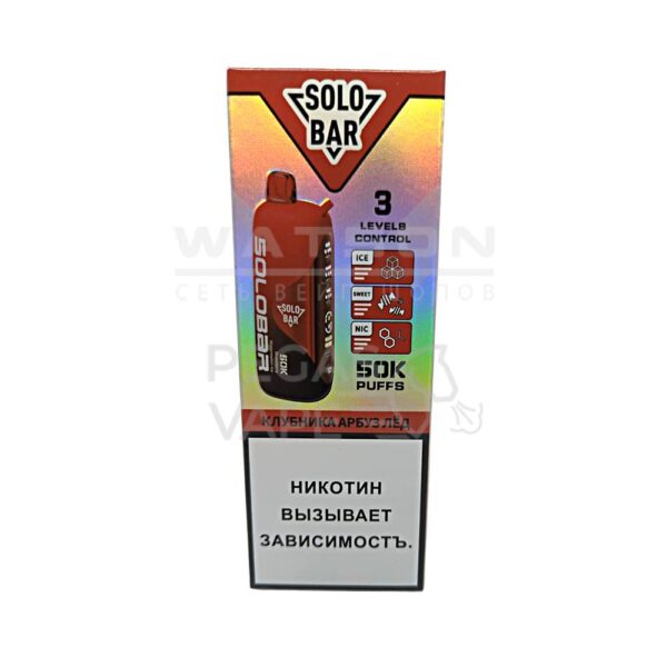 Электронная сигарета SOLOBAR 50000 (Клубника арбуз лед) - Купить с доставкой в Красногорске