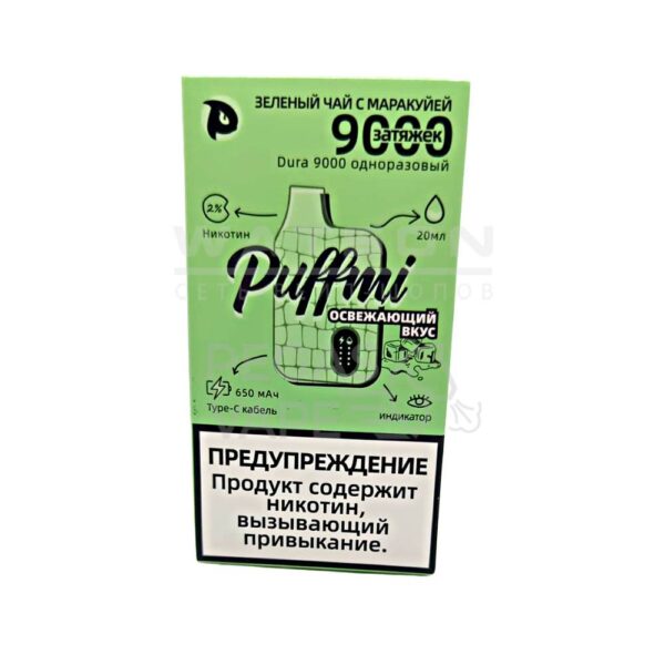Электронная сигарета PUFFMI DURA V2 9000 (Маракуйя зеленый чай) - Купить с доставкой в Красногорске