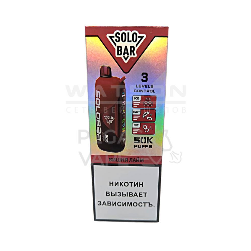 Электронная сигарета SOLOBAR 50000 (Вишня лайм) Электронная сигарета SOLOBAR 50000 (Вишня лайм) - Купить с доставкой в Красногорске