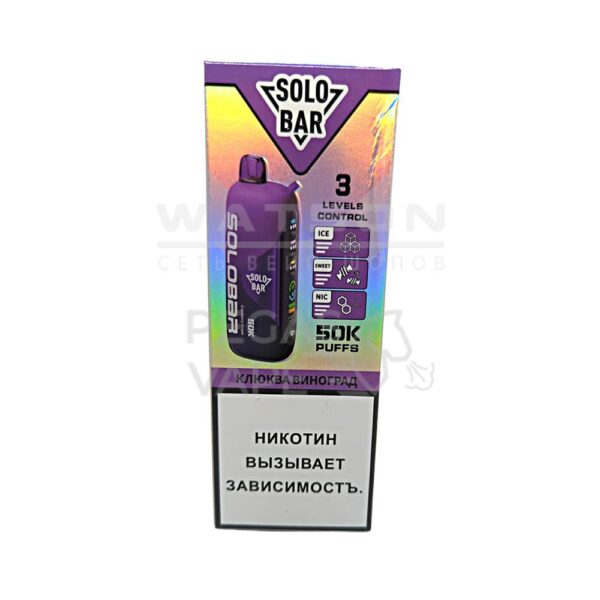 Электронная сигарета SOLOBAR 50000 (Клюква виноград) - Купить с доставкой в Красногорске