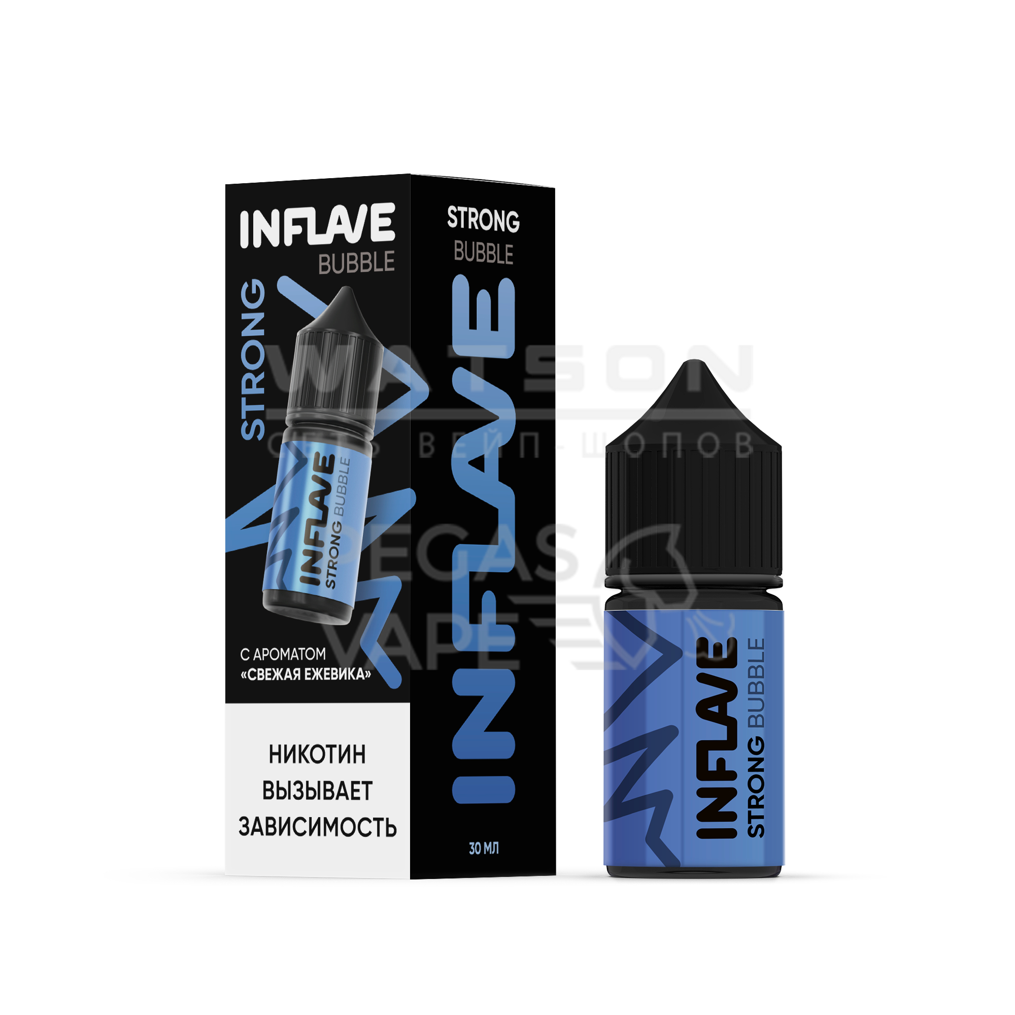 Жидкость INFLAVE BUBBLE STRONG (Свежая ежевика) 30 мл 2% (20 мг/мл) Strong Жидкость INFLAVE BUBBLE STRONG (Свежая ежевика) 30 мл 2% (20 мг/мл) Strong - Купить с доставкой в Красногорске