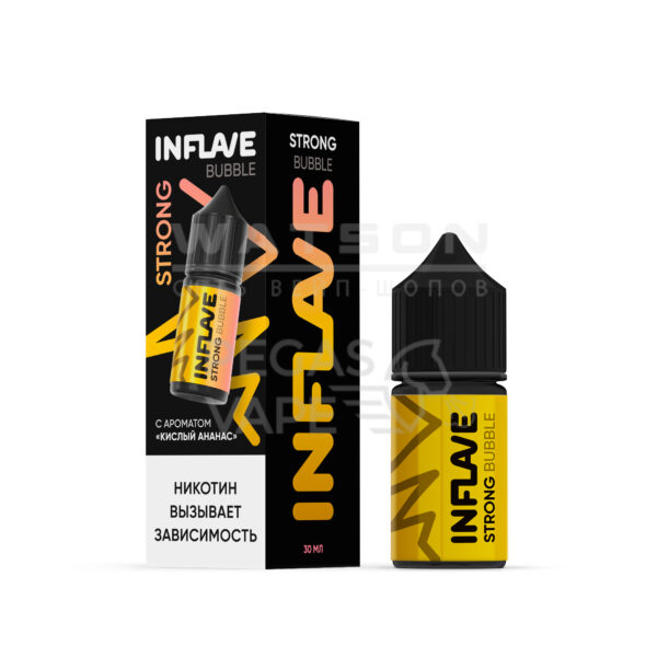 Жидкость INFLAVE BUBBLE STRONG (Кислый ананас) 30 мл 2% (20 мг/мл) Strong - Купить с доставкой в Красногорске