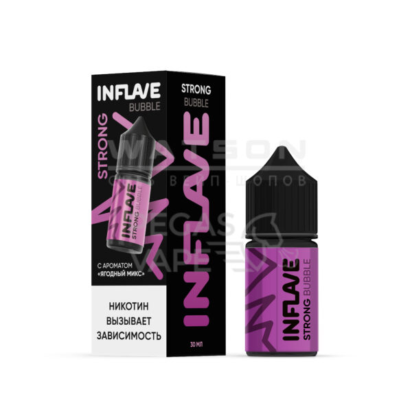 Жидкость INFLAVE BUBBLE STRONG (Ягодный микс) 30 мл 2% (20 мг/мл) Strong - Купить с доставкой в Красногорске