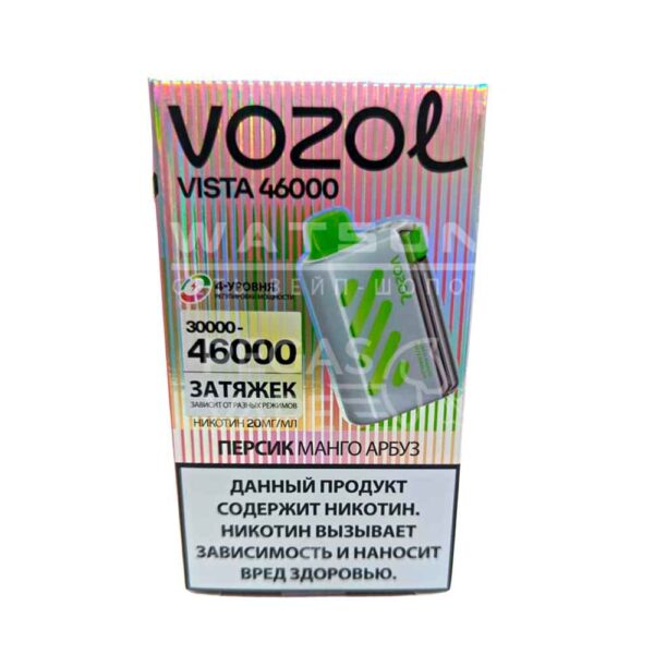 Электронная сигарета VOZOL VISTA 46000 (Персик манго арбуз) - Купить с доставкой в Красногорске