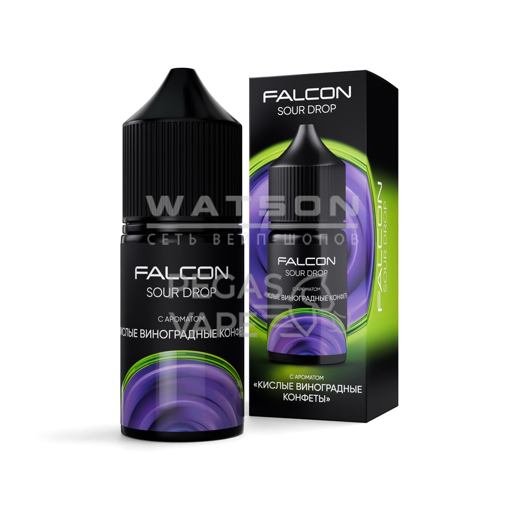 Жидкость FALCON SOUR DROP 30 мл (Кислые виноградные конфеты) 30 мл 2% (20 мг/мл) Жидкость FALCON SOUR DROP 30 мл (Кислые виноградные конфеты) 30 мл 2% (20 мг/мл) - Купить с доставкой в Красногорске