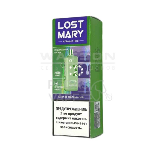 Картридж Lost Mary X-Link Sweet (Кислое яблоко лед) - Купить с доставкой в Красногорске