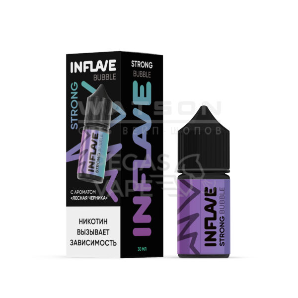 Жидкость INFLAVE BUBBLE STRONG (Лесная черника) 30 мл 2% (20 мг/мл) Strong - Купить с доставкой в Красногорске