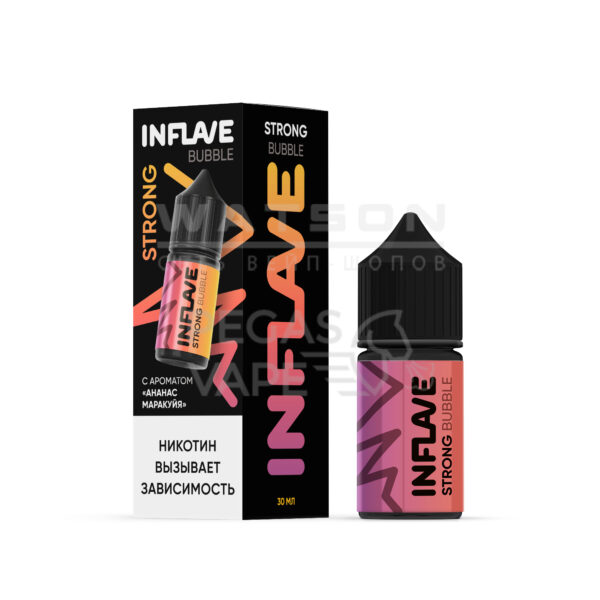 Жидкость INFLAVE BUBBLE STRONG (Ананас Маракуйя) 30 мл 2% (20 мг/мл) Strong - Купить с доставкой в Красногорске