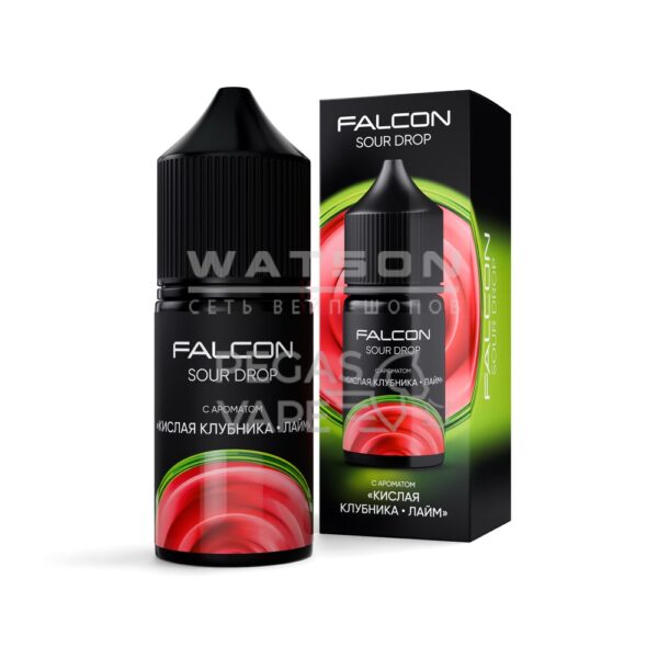 Жидкость FALCON SOUR DROP 30 мл  (Кислая клубника - лайм) 30 мл 2% (20 мг/мл) - Купить с доставкой в Красногорске