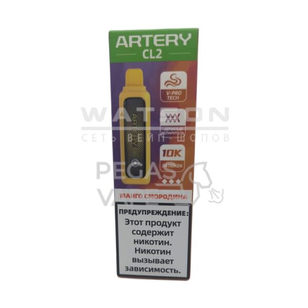 Электронная сигарета Artery CL2 10000 (FLAVOR+ICE edtion) (Манго черная смородина) - Купить с доставкой в Красногорске