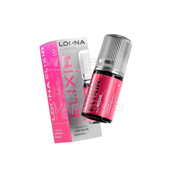 Жидкость LOONA ELIXIR by INFLAVE (Арбузная жвачка) 30 мл 2% (20 мг/мл) - Купить с доставкой в Красногорске