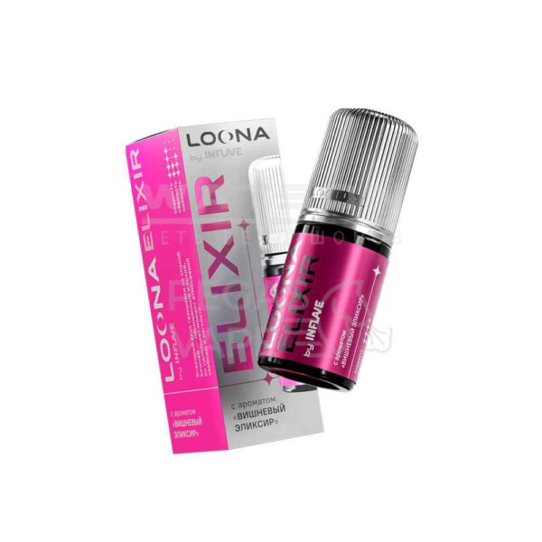 Жидкость LOONA ELIXIR by INFLAVE (Вишневый эликсир) 30 мл 2% (20 мг/мл) - Купить с доставкой в Красногорске