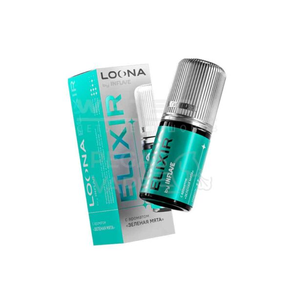 Жидкость LOONA ELIXIR by INFLAVE (Зеленая мята) 30 мл 2% (20 мг/мл) - Купить с доставкой в Красногорске
