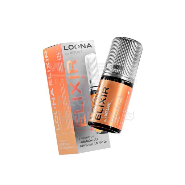 Жидкость LOONA ELIXIR by INFLAVE (Сливочная клубника манго) 30 мл 2% (20 мг/мл) - Купить с доставкой в Красногорске