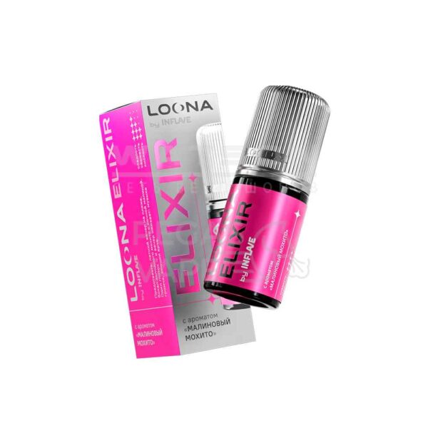 Жидкость LOONA ELIXIR by INFLAVE (Малиновый мохито) 30 мл 2% (20 мг/мл) - Купить с доставкой в Красногорске