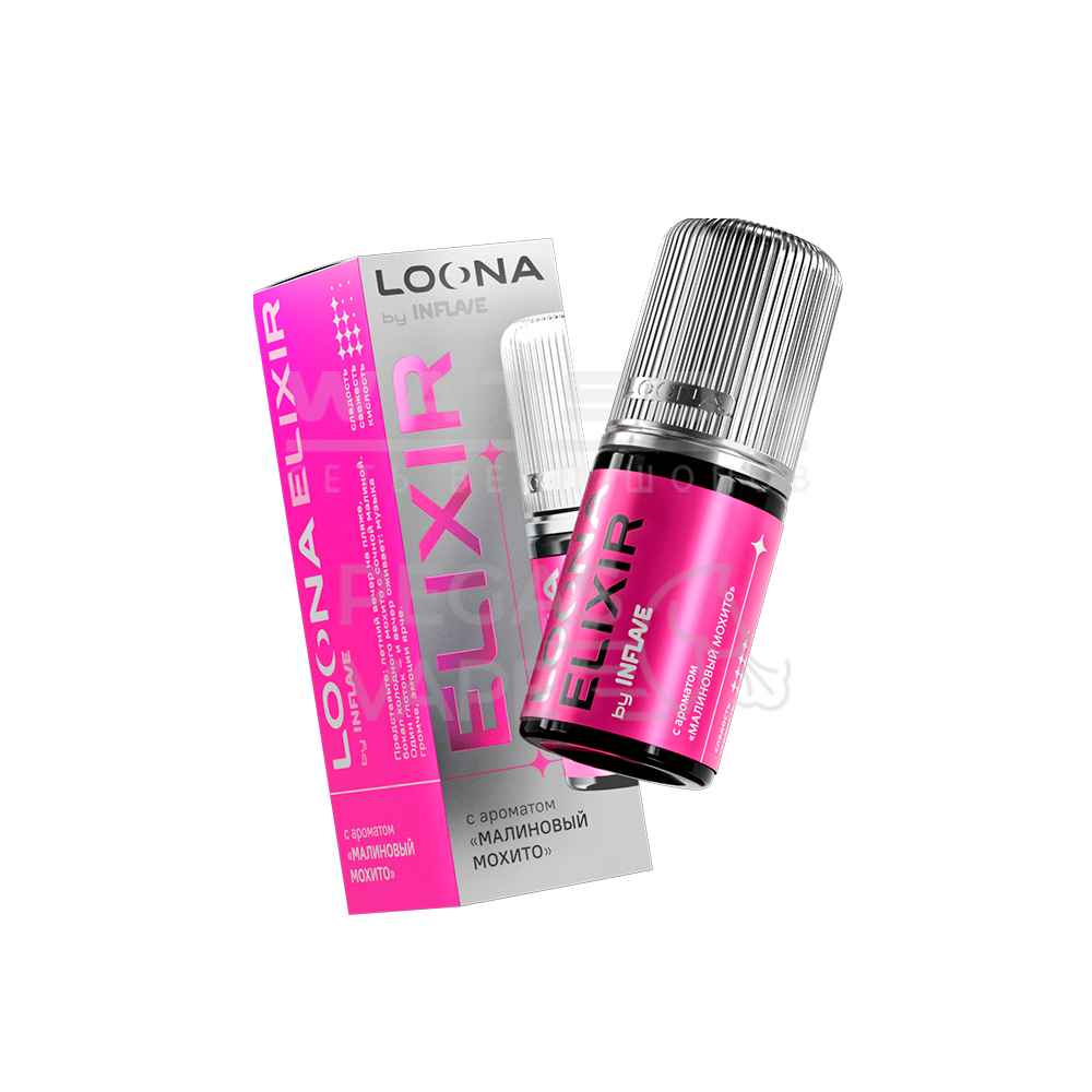 Жидкость LOONA ELIXIR by INFLAVE (Малиновый мохито) 30 мл 2% (20 мг/мл) Жидкость LOONA ELIXIR by INFLAVE (Малиновый мохито) 30 мл 2% (20 мг/мл) - Купить с доставкой в Красногорске