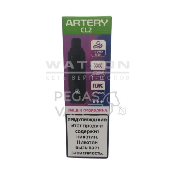 Электронная сигарета Artery CL2 10000 (FLAVOR+ICE edtion) (Вишня черная смородина) - Купить с доставкой в Красногорске