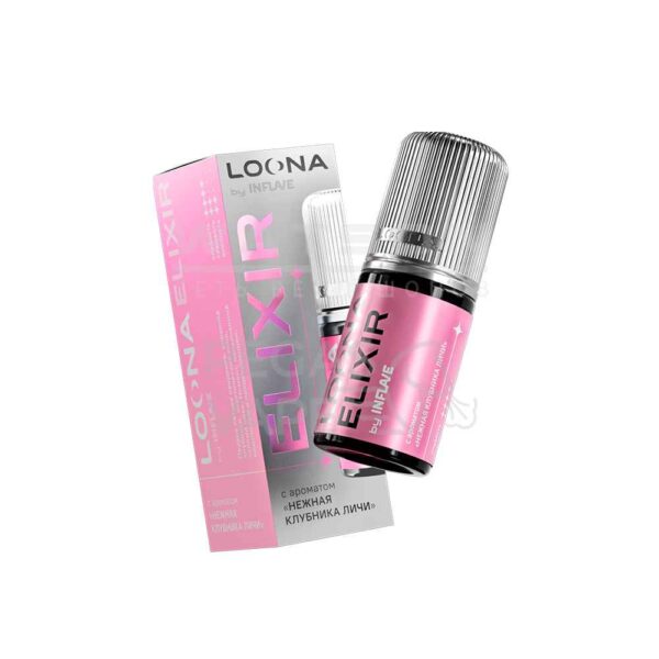 Жидкость LOONA ELIXIR by INFLAVE (Нежная клубника личи) 30 мл 2% (20 мг/мл) - Купить с доставкой в Красногорске