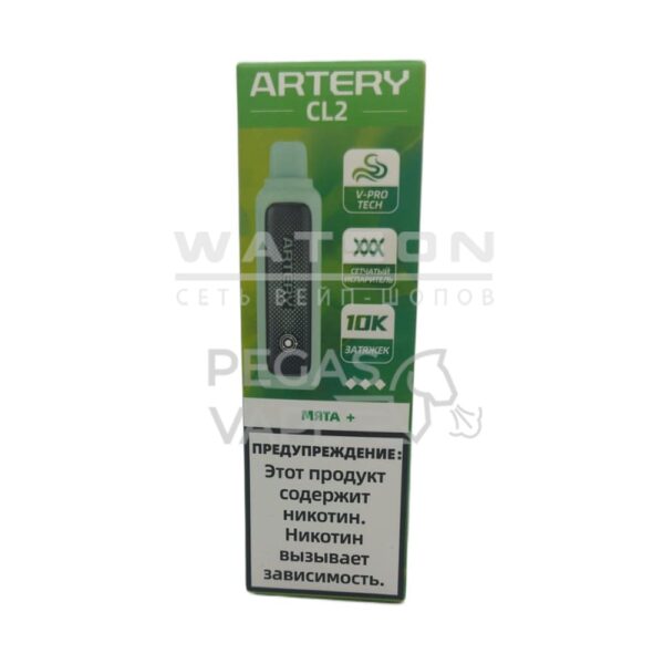 Электронная сигарета Artery CL2 10000 (FLAVOR+ICE edtion) (Мята) - Купить с доставкой в Красногорске