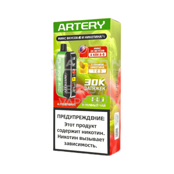 Электронная сигарета Artery CL6 30000 (FLAVOR+NIC edtion) (Грейфрут зеленый чай) - Купить с доставкой в Красногорске