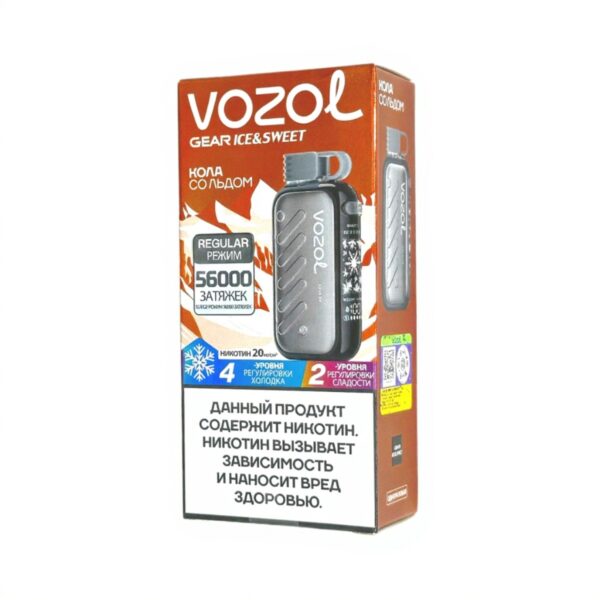Электронная сигарета VOZOL GEAR ICE & SWEET 56000 (Кола со льдом) - Купить с доставкой в Красногорске