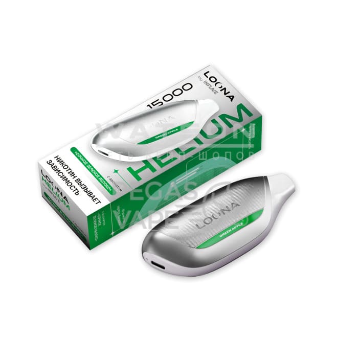 Электронная сигарета LOONA HELIUM 15000 (Сочное зеленое яблоко) - Купить с доставкой в Красногорске