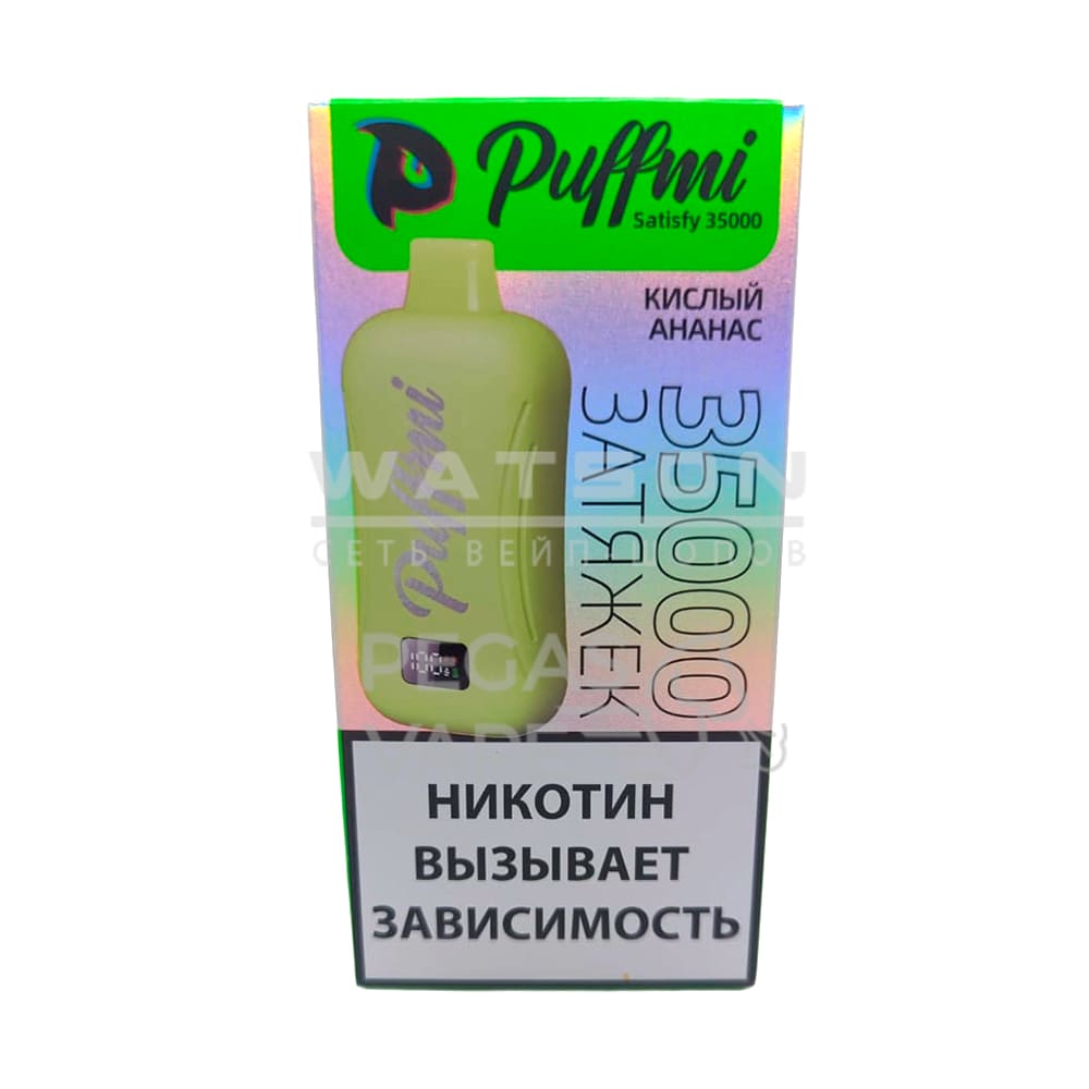 Электронная сигарета PuffMi Satisfy 35000 (Кислый ананас) Электронная сигарета PuffMi Satisfy 35000 (Кислый ананас) - Купить с доставкой в Красногорске