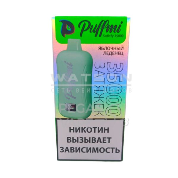 Электронная сигарета PuffMi Satisfy 35000 (Яблочный леденец) - Купить с доставкой в Красногорске