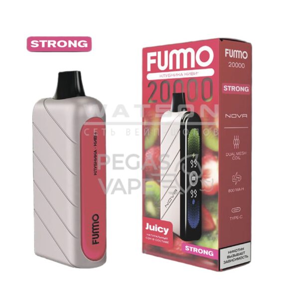 Электронная сигарета Fummo NOVA 20000 Strong (Клубника Киви) - Купить с доставкой в Красногорске