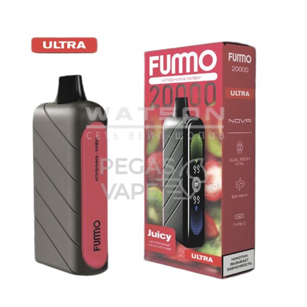 Электронная сигарета Fummo NOVA 20000 Ultra (Клубника Киви) - Купить с доставкой в Красногорске