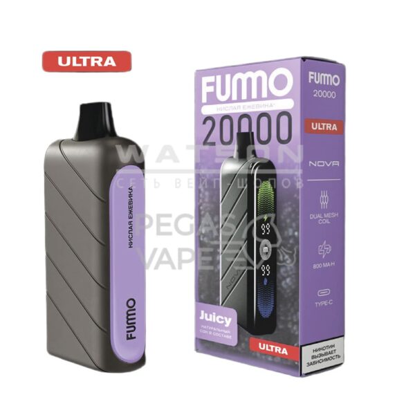 Электронная сигарета Fummo NOVA 20000 Ultra (Кислая Ежевика) - Купить с доставкой в Красногорске