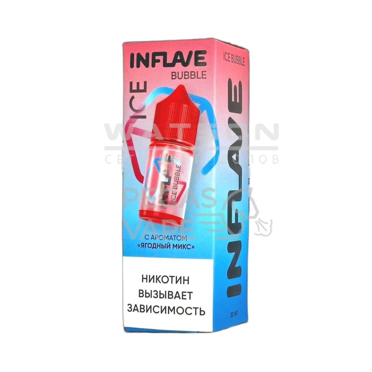 Жидкость INFLAVE BUBBLE ICE (Холодный ягодный микс) 30 мл 2% (20 мг/мл) - Купить с доставкой в Красногорске