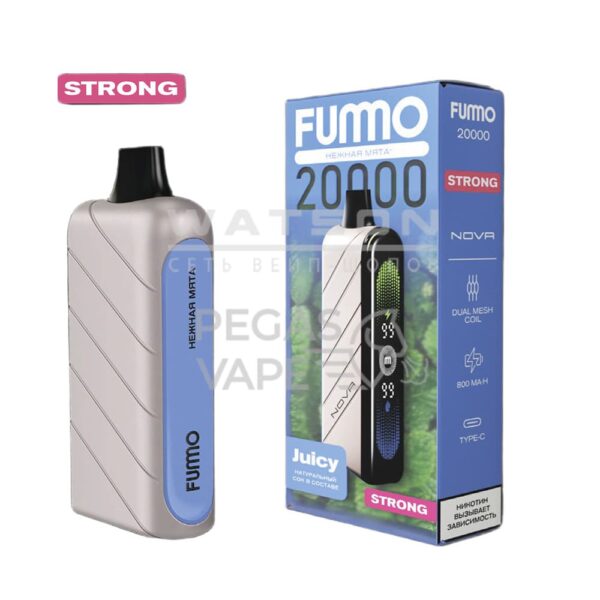 Электронная сигарета Fummo NOVA 20000 Strong (Нежная Мята) - Купить с доставкой в Красногорске