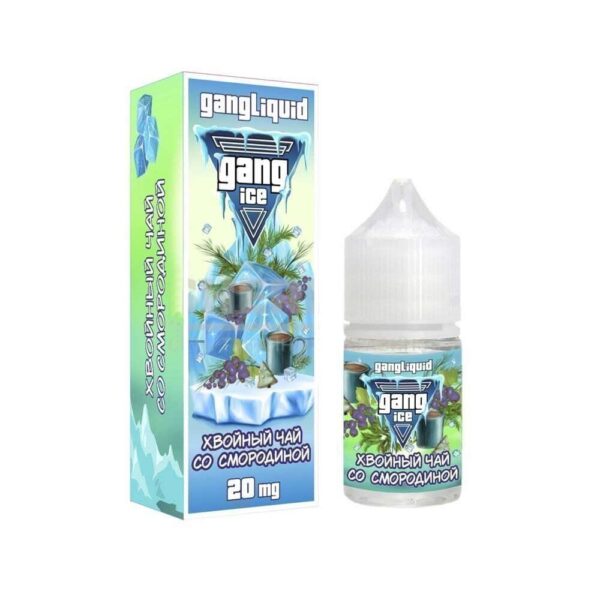 Жидкость Gang Ice (Хвойный чай со смородиной) 30 мл 2% (20 мг/мл) - Купить с доставкой в Красногорске