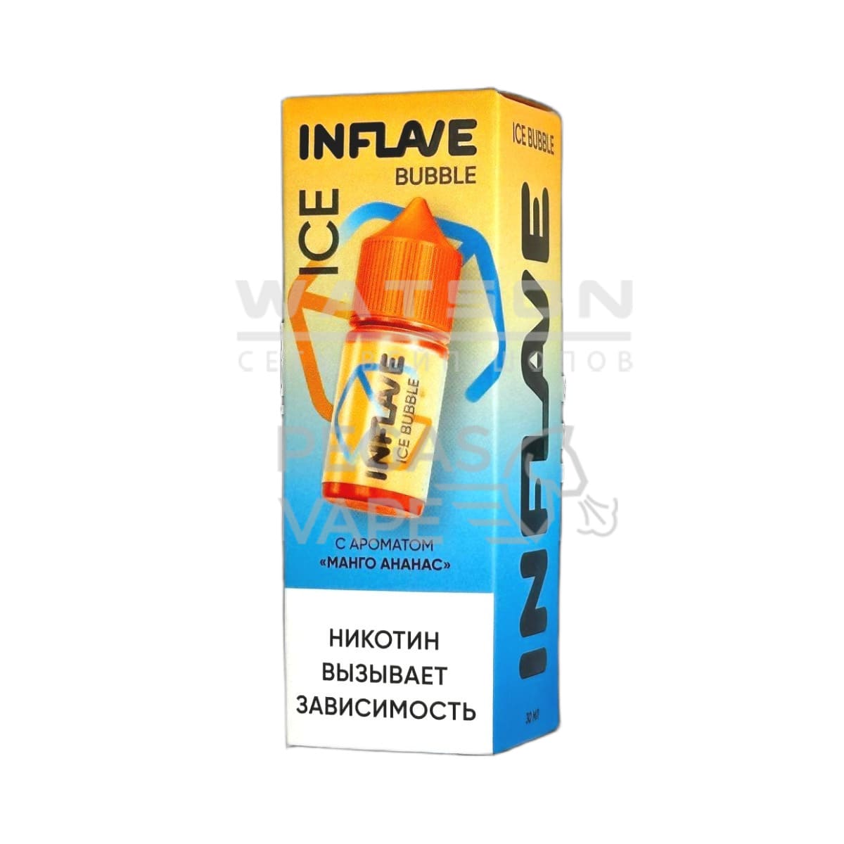 Жидкость INFLAVE BUBBLE ICE (Холодный манго ананас) 30 мл 2% (20 мг/мл) Жидкость INFLAVE BUBBLE ICE (Холодный манго ананас) 30 мл 2% (20 мг/мл) - Купить с доставкой в Красногорске