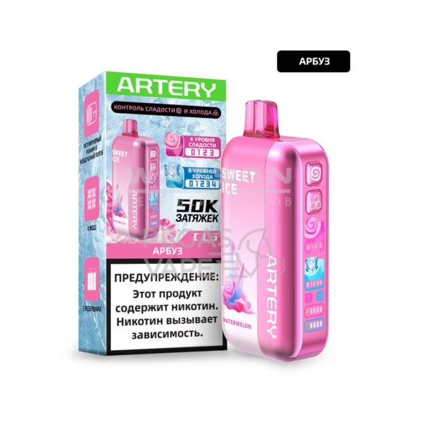 Электронная сигарета Artery CL6 50000 (SWEET+ICE edtion) (Арбуз) - Купить с доставкой в Красногорске