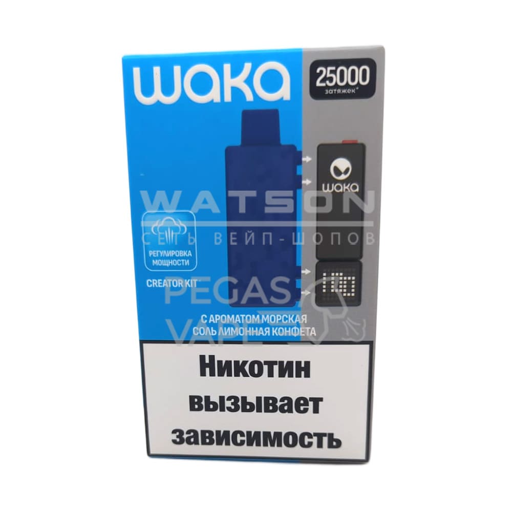 Pod-система Waka Creator KIT 25000 (Морская соль лимонная конфета) - Купить с доставкой в Красногорске