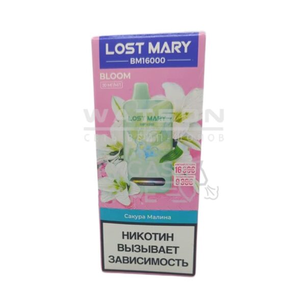 Электронная сигарета LOST MARY NEW BМ BLOOM 16000 (Сакура малина) - Купить с доставкой в Красногорске