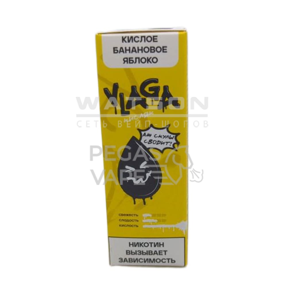 Жидкость VLAGA Кисляк Кислое банановое яблоко 30 мл 2% (20 мг/мл) - Купить с доставкой в Красногорске