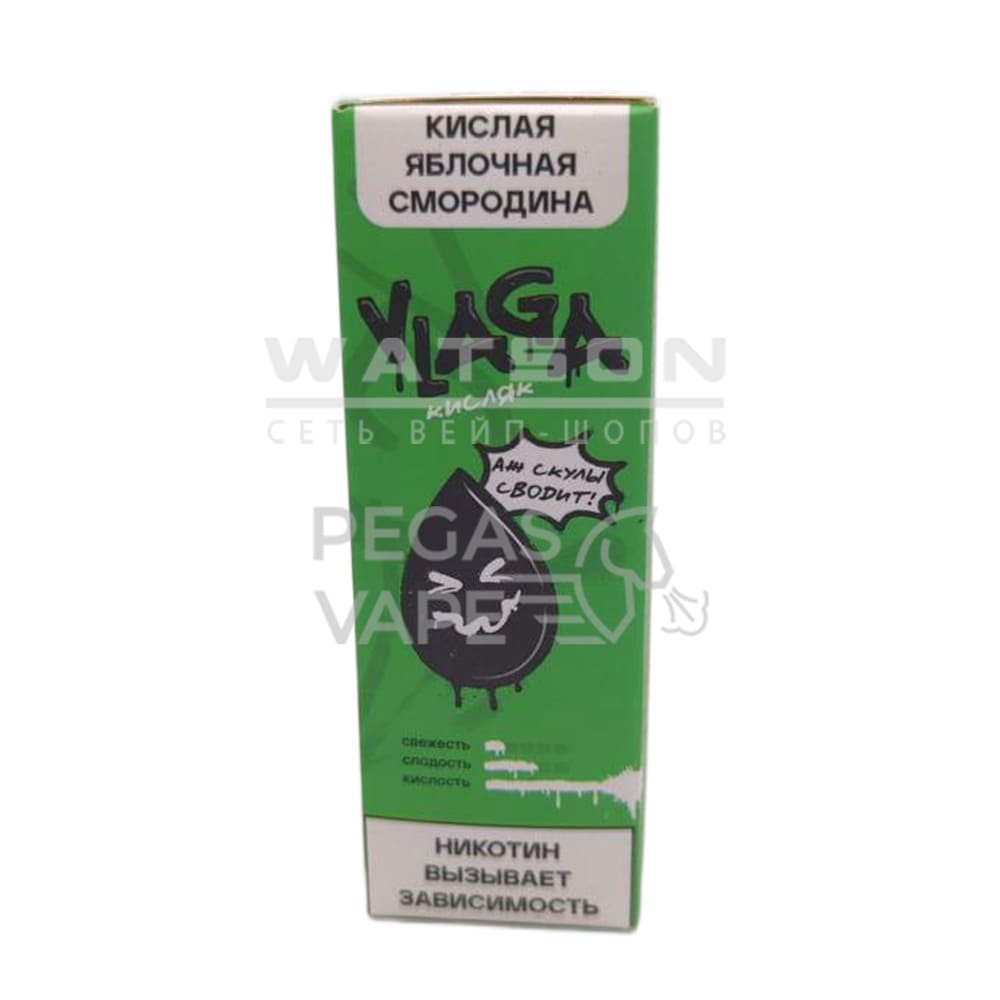 Жидкость VLAGA Кисляк Кислая яблочная смородина 30 мл 2% (20 мг/мл) - Купить с доставкой в Красногорске