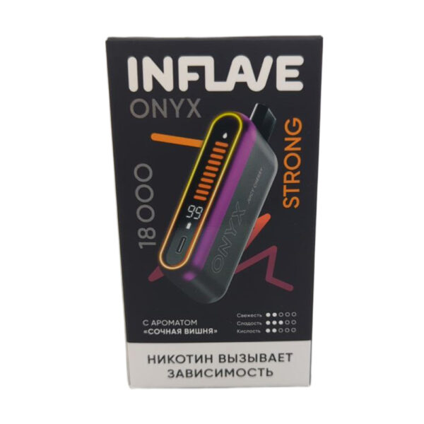 Электронная сигарета INFLAVE ONYX 18000 STRONG (Сочная вишня) - Купить с доставкой в Красногорске