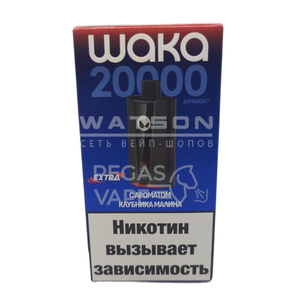 Электронная сигарета Waka PRO 20000 Extra (Клубника малина) Электронная сигарета Waka PRO 20000 Extra (Клубника малина) - Купить с доставкой в Красногорске