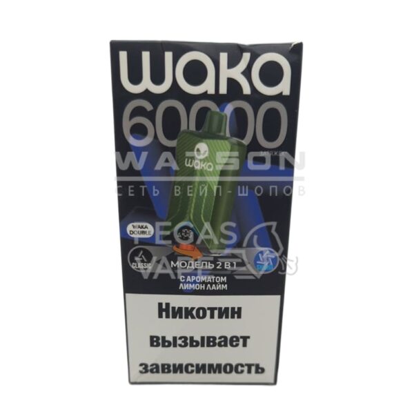 Электронная сигарета WAKA DB 60000 (Лимон лайм) - Купить с доставкой в Красногорске